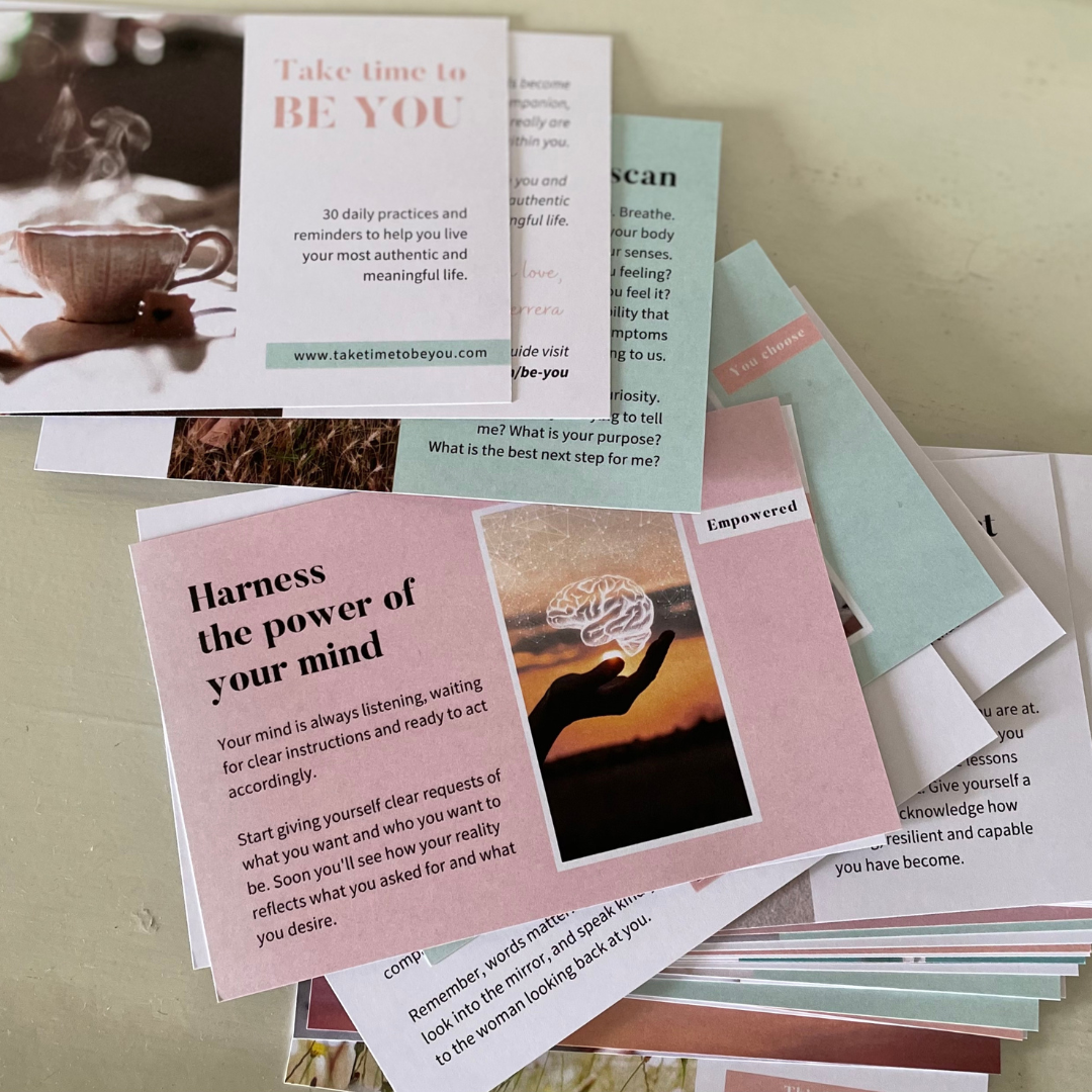 Take time to BE YOU card deck