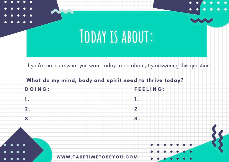 Today is about: worksheet